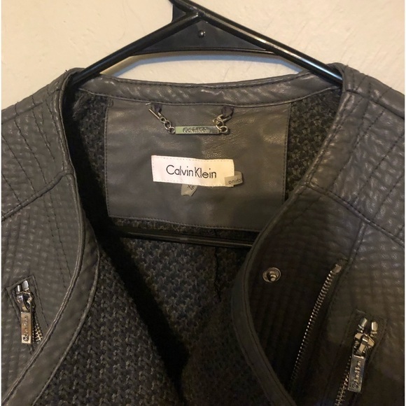 Euc Calvin Klein Moto Jacket - Picture 2 of 4